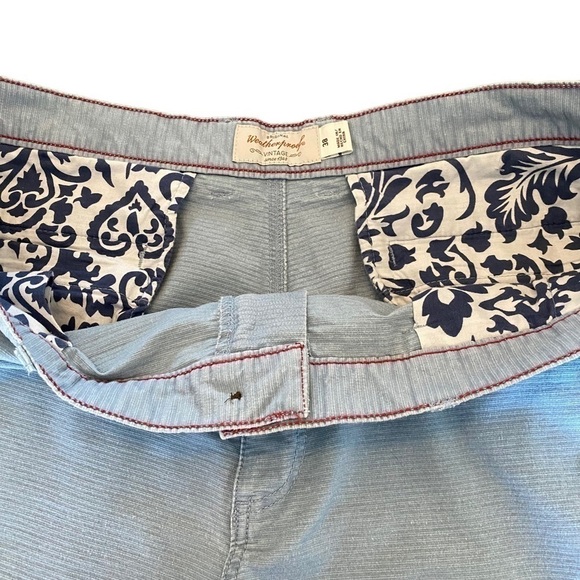 Weatherproof Men’s Light Blue Ribbed Shorts 8.5 Inch Inseam Size 38 - Picture 5 of 7